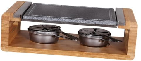 Dualoai Steingrill Zum Steaken, BBQ, Grillen von Fleisch, Stein Brutzelplatte Zum Kochen, Outdoor