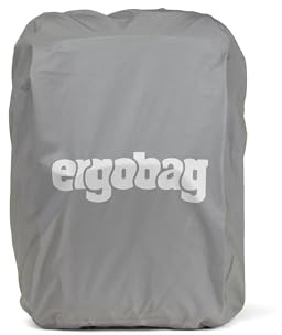 ergobag Regenschutz für Schulranzen | Wasserdicht mit Reflektoren und Gummizug, passgenau für den Rucksack und schnell angebracht bei nassem Wetter