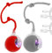 2PCS Interaktives Hundespielzeug Ball mit Schnur, Hundeball Elektrisch, Interaktiver Ball für Hunde, Rolling Ball Hund, Magie-Ball Hund, Hundespielzeug Elektrisch mit USB Aufladbar für Katzen Hunde