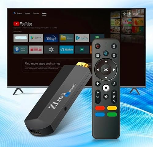 Z1 Google TV, Smart Fire Stick for Streaming -Box Android TV 4K UHD 2gb RAM 16 GB ROM Clé HDMI Google TV - Chromecast Built-in - Compatible Assistant Vocal Google - Dolby Audio - Facile à Installer