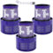 V10 Lot de 3 filtres de rechange pour aspirateur Dyson V10 Cyclone Series, V10 Animal, V10 Absolute, V10 Total Clean, SV12, pièce n° 969082-01 (lot de 3 filtres et 1 brosse de nettoyage)