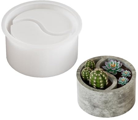 Silikonform für Blumenvasen, Beton, Sukkulenten, Übertopf, Silikon-Textur, Ornament-Halter