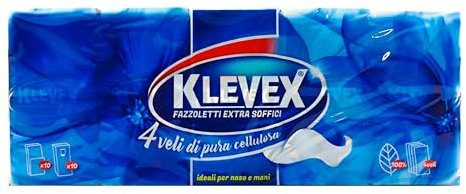 NUOVO - 500 Fazzoletti di Carta, 4 Veli, 50 Pacchetti da 10 fazzoletti, Extra Soffici, 100% Cellulosa - Klevex - Amami BEAUTY