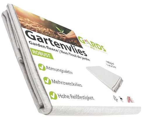 Gards Gartenvlies 9m² - Trennvlies - Kiesunterlage, Drainagevlies, reißfest - lichtdurchlässig - wasserdurchlässig - UV stabilisiert - GRAU, 3er Set 3x1 Meter, 100g/m2