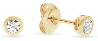 FAVS Damen-Ohrstecker 375er Gelbgold Zirkonia One Size 89193347