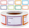 500Pcs Removable Food Storage Labels Stickers, Self-Adhesive Food Date Labels Stickers Freezer Label, Freezer Label Sticker for Kitchen Foods Date Jam and Jelly Jar Blank