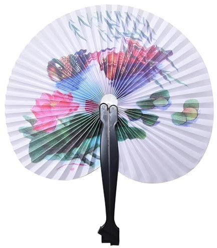 ASPIRE UK 4 X Assorted Mini Chinese Folding Fan | Small Handheld | Party Decoration for Wedding Birthday Festival | Lightweight | for Kids and Adults | Easy to Carry