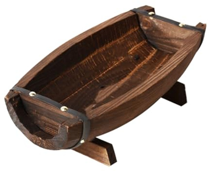VICASKY Pot de Fleurs Demi Tonneau pour Jardin Intérieur Extérieur Jardinière Originale Polyvalente pour Plantes Décoration Mariage et Espace