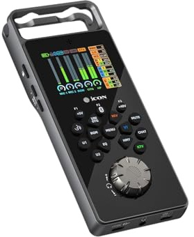 Icon Pro Audio GoLive Pro tragbares DSP Audio Interface | Live-Streaming & Performance, 24-Bit 48kHz