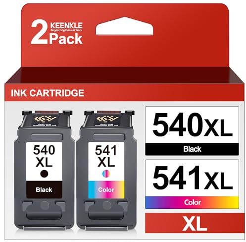 540XL 541XL Multipack für Canon Druckerpatronen 540 541 Schwarz PG540 CL541 | für canon 540 541 Canon ts5150 druckerpatronen Pixma TS5151 MG3600 MG3650S MG4250 MX475 MG3150 MG3500 MG4200 MX535 (2er-Pack)