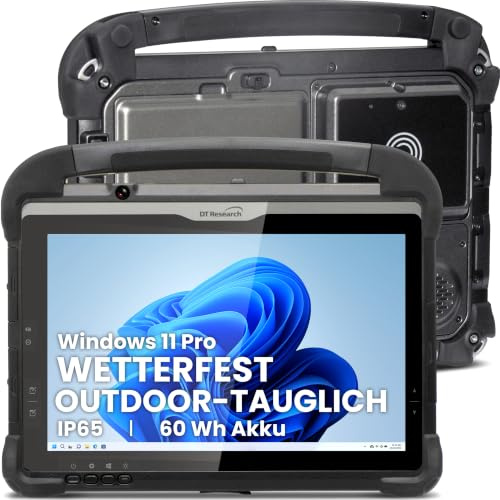 DT Research DT301YR - Rugged Industrie MIL Tablet - 10,1 - Core i5-13. Gen | Wechsel-Akku 60Wh - 8GB RAM/512GB SSD/4,6 GHz - IP65 wasserdicht - MIL sturzfest - Win11 Pro - Backcam - Hitze-/kältefest