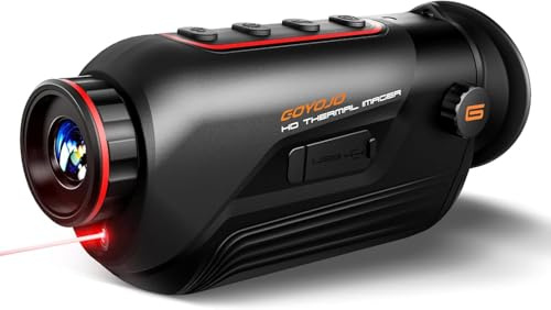 GOYOJO Thermal Imaging Monocular, 384x288(50Hz) @17μm Infrared Night Vision Detector with Long Battery Life, 15mm Focal Lens for Outdoor Night Vision Camera (15mm)