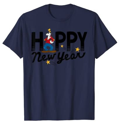 Disney Vintage Goofy Happy New Year T-Shirt T-Shirt