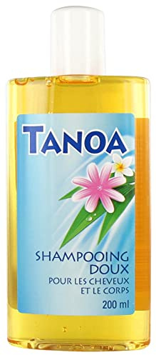 Tanoa Shampoo 200ml | Haar und Körper, Tiare-Duft, Mit Kokosöl, Seifenfrei und silikonfrei