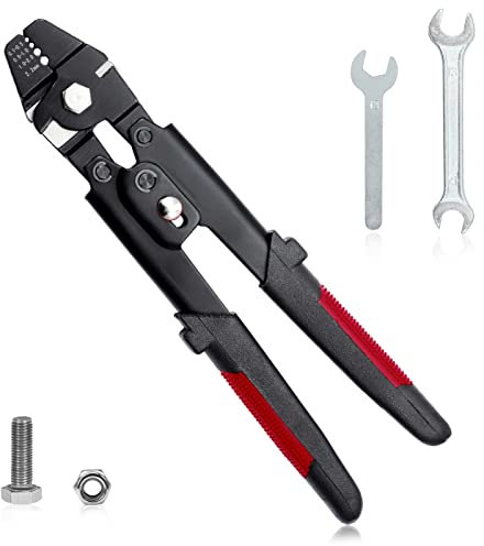 SPEEDWOX Crimpadora de alambre 10 pulgadas Alicates de pesca Alicates de pesca Cuerda de alambre de acero Herramienta de prensado de cobre Mangas de aluminio Mangas de crimpado 0.1mm-2.2mm