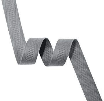 C'est Joli! Ruban Chevron Coton Gris Souris 15 mm
