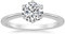 Zakk Damen Solitärringe Silber 925 Zirkonia Verlobungsringe Trauringe Eheringe Antragsring Hochzeitsringe (Silber,65 (20.7))