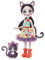 Enchantimals GJX40 - Ciesta Cat-Puppe & Climber-Tierfigur, 15 cm große Puppe, mit abnehmbarem Rock, Schuhen und Kopfschmuck, Spielzeug Geschenk für Kinder ab 3 Jahren