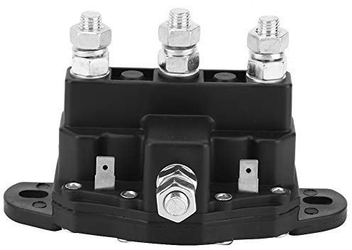 Treuil 12V, relais solénoïde, 6 bornes 12V Contacteur de relais de commutateur de solénoïde d'inversion de moteur de treuil Contacteur 12V pour moteur d'épandage de moteur de treuil