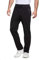 ZOXOZ Mens Tracksuit Bottoms Open Hem Trousers Mens Joggers Slim Fit Cotton Jogging Bottoms Elasticated Waist Zip Pockets Black M