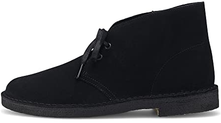 Clarks ORIGINALS Stivali del deserto, stivali tattico e militari uomo, Nero Sde, 42 EU