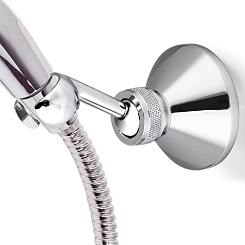 Alcachofa Ducha, YTTX Soporte para Alcachofa de Ducha 1Pcs con Tornillo (un Taladro), Sujetación Firme sin Caerse, Ajustable Resistente al Agua Soporte para Alcachofa de Ducha de Pared para Baño