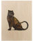 Holzbild - Jonas Loose - Goldener Panther 40 x 30cm
