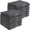 REDBEST Handtuchset, Frottierset 12er-Pack Chicago anthrazit Größe 50x80 cm - saugstark, strapazierfähig, ideal für Reisen, Sport (weitere Farben)