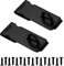 Porte Cadenas,2 Pièces Loquet pour Porte Verrou de Fermoir Moraillon Avec Vis,Verrou de Portail,Cadenas Agrafe 4 Pouces, Finition Noir Mat en Acier Inoxydable Loquet Robuste
