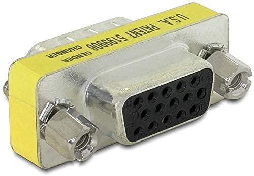 HeyNana Coupleur VGA femelle vers VGA femelle Adaptateur D Sub 15 broches SVGA