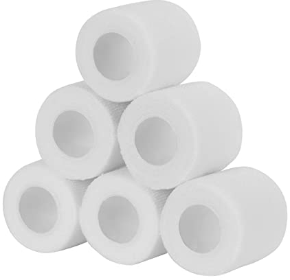 Sagafly Venda Cohesiva 5cm x 4.5 m Banda Venda Cinta Bendaje Adhesiva Vendaje Autoadhesivo Deportiva Tape Cohesivo Para Muñeca Dedos (Blanco)