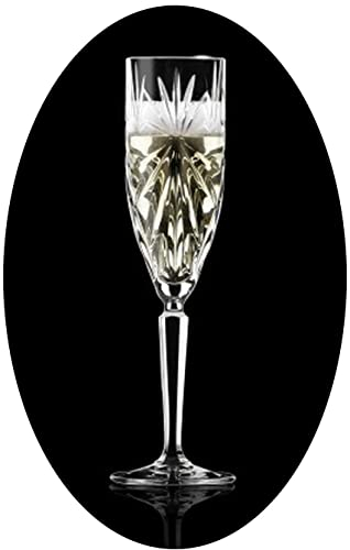 Topkapi elite Champagnergläser Sektgläser Prosecco Bellini Glas Oasis, bleifreies Kristallglas, Höhe 22,6 cm, 160 ml, 6 Stück
