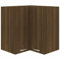 Tidyard Eckhängeschrank Küchenschrank Aufbewahrungsschrank Einbauküche Küchenzeile Küchenmöbel Oberschrank Küche Schrank,Braun Eiche-Optik 57x57x60 cm Holzwerkstoff