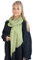 Lolus Dünner, leichter und weicher Uni Damen Schal in gewellter Struktur - Isabella (khaki, One Size)
