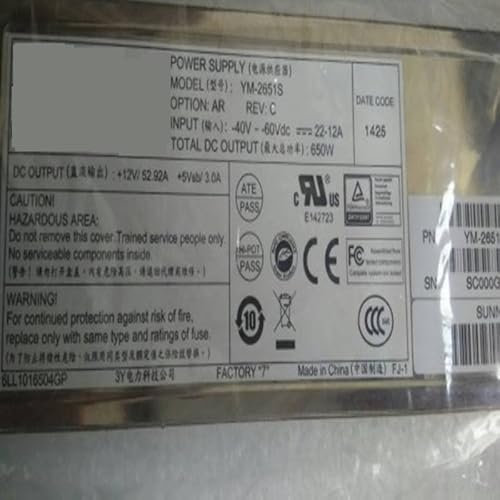 MIDTY Fuente de alimentación para fuente de alimentación 3Y 650W YM-2651R YM-2651K YM-2651S
