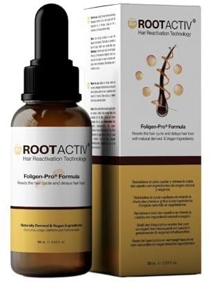 SC+ ROOTACTIV | Siero per la Crescita dei Capelli alle Cellule Staminali per Donne e Uomini | Trattamento Naturale per la Crescita dei Capelli | Riduce la Perdita di Capelli | 75ml