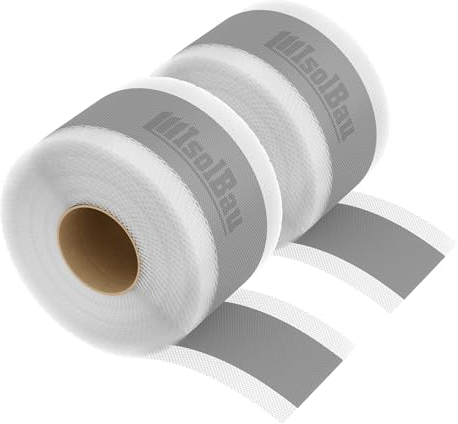 Isolbau Dichtband P2 Grau - 100 m Abdichtband Wasserdichtes Dichtungsband für Sanitär, Dusche, Bad, Fliesen, Balkon und Terrasse, Abdichtung für Innen- & Außenbereich Isolierung - 120 mm