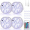 BIGFOX Lumière Piscine Eclairage Piscine LED Couleur RGB16, Rechargeable par USB, Suspension Ventouse, Étanche IP68,Contrôle à Distance, Convient pour Jardin, Baignoire