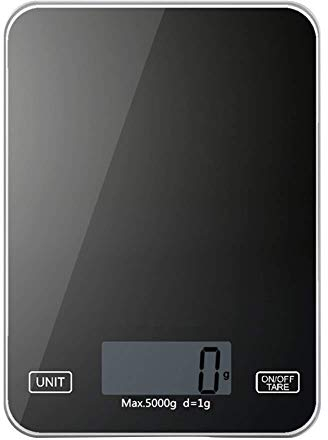 Bilance da cucina 5Kg Strumenti Pesatura degli alimenti Misura multifunzione Bilancia da cucina Elettronico per uso domestico Schermo LCD portatile Bilance digitali Casa Scuola Ufficio