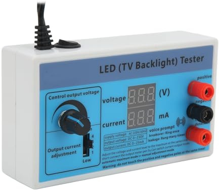 Tester per Retroilluminazione TV LED, Strumento di Riparazione Multifunzione, Uscita 0-230V, Regolazione Intelligente, con Penne Tester e Cavo