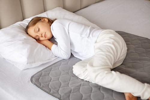 Lynmark® Kids Potty training Bed Pads for Waterproof Protection - Bed Protector For Potty Training & Bed Wetting Toddlers & Children, Absolute Lifesaver for Your Mattress & Sheets, 70x85 cm Grey