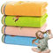 Kinder-Gesichtshandtuch, Handtuch für Kinder, 4 Stück, 25,4 x 50,8 cm, Babywaschlappen, Flanell-Waschlappen, Gesichtshandtuch, niedliche Cartoon-Tier-Stickerei, für Kinder, Baumwolle