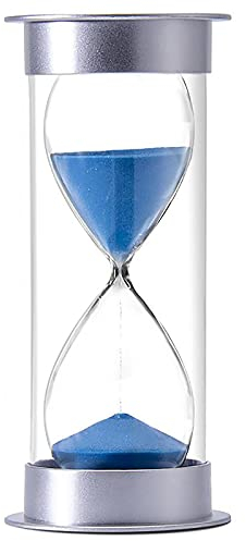 Minuterie sablier, assistant de gestion du temps, 5 min/10 min/15 min/20 min/30 min/45 min/60 min (bleu), for enfants, salle de classe, décoration de bureau à domicile ( Color : Blu , Size : 20 minute