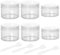 Lot de 6 petits pots à cosmétiques vides en plastique transparent de 10 ml et 20 ml avec couvercles, spatules pour crème et maquillage
