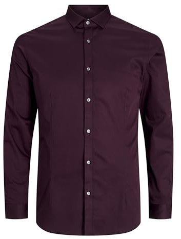 JACK & JONES Herren JJPRPARMA Shirt L/S NOOS Langarmhemd, Winetasting/Fit:super Slim,S