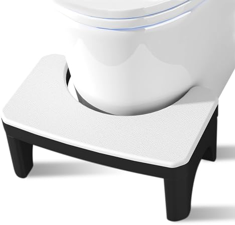 Tabouret de WC Physiologique, Marche Pied Toilette Dépoussiéré et antidérapant, Repose Pied Toilette Pliablepour Aider à soulager la Constipation Adulte et Enfant