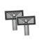 SopimusZ 2 cabezales de desbordamiento para lavabo, interfaz rectangular, 75 x 40 mm