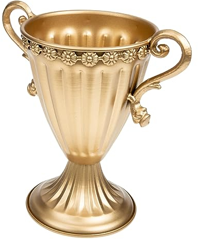 Zerodeko Vase Groß Kranzständer Terracotta Blumentopf Amphore Pflanztopf Goldene Blumenvase Trompetenvase Bodenvase Für Pitcher Vase Blumentöpfe Europäischer Stil Ornamente Eisen