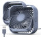 TOPK USB Desk Fan, [2Pack] Strong Airflow&Quiet Operation Mini Personal Fan, 3 Speed Wind Small Fan, 360° Rotatable Table Cooling Fan for Home Office and Desktop Grey