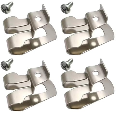 4 PCS Electric Drill Belt Clip Replacement, Metal Power Tool Buckles Belt Hook Clips Holder with Screws for Makita 324705 346034 346317, Model A